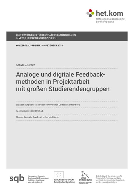 Analoge und digitale Feedbackmethoden in Projektarbeit mit großen Studierendengruppen